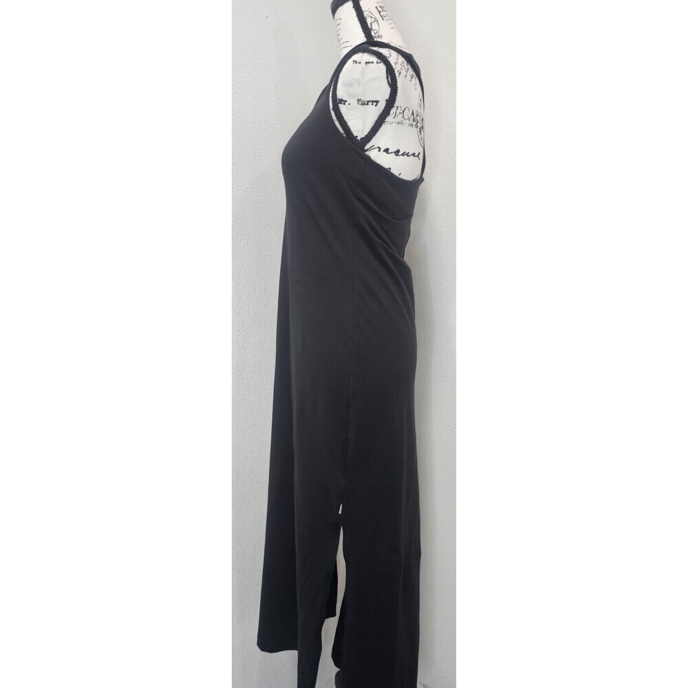 Vuori Halo Racerback Essential Tank Midi Dress Women’s L Black Built In Bra - Picture 4 of 14